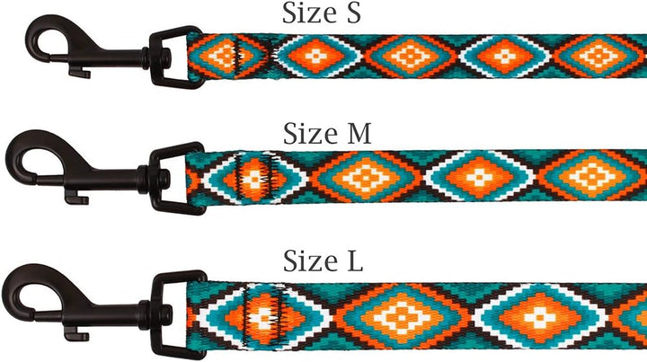 Nylon Dog Leash 5Ft Tribal Pattern Durable Walking Pet Leashes for Dogs Small Medium Large Puppy (Pattern 3, S)