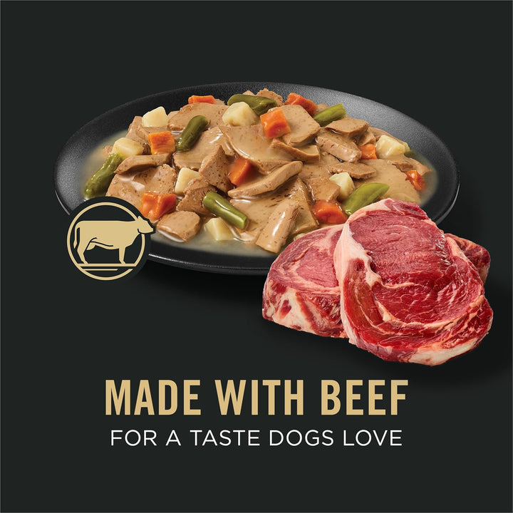 Complete Essentials, Beef and Vegetables Entree in Wet Dog Food Gravy