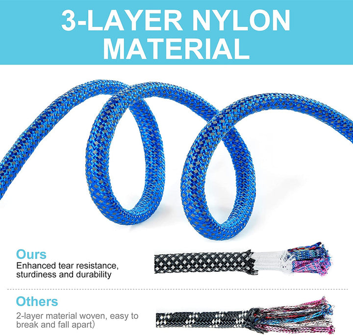5FT Dog Leashes,High Reflective Heavy Duty Dog Leash，Nylon Dog Training Leash，Padded Handle Pet Leash，Walking Dog Rope Leash for Medium and Large Dogs