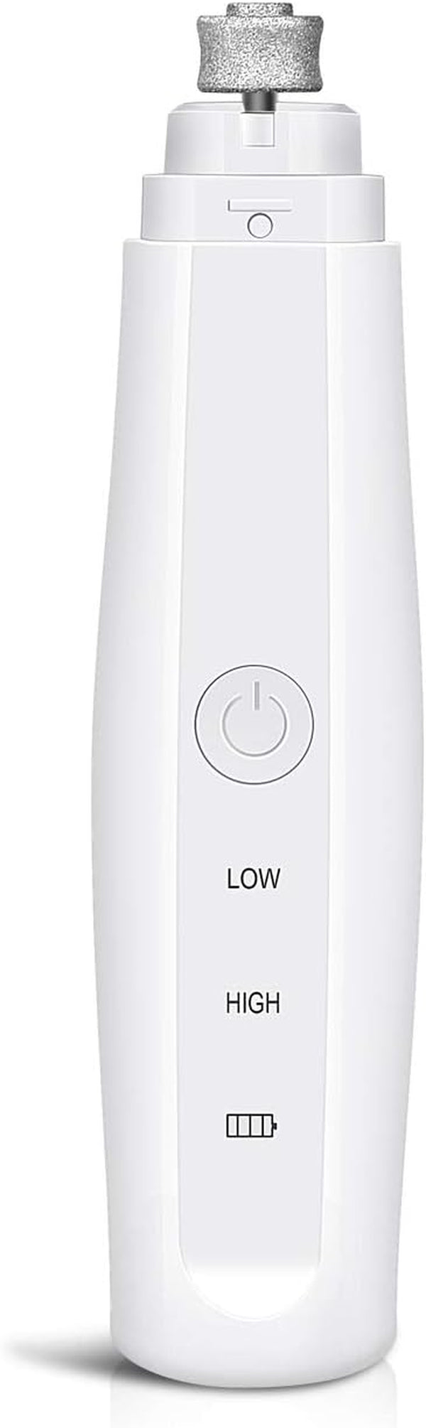 Dog Nail Grinder, Dog Nail Trimmer Rechargeable Pet Nail Grinder Painless Dog Nail Trimmer Two Speeds Grooming Tool for Dogs & Cats (White)