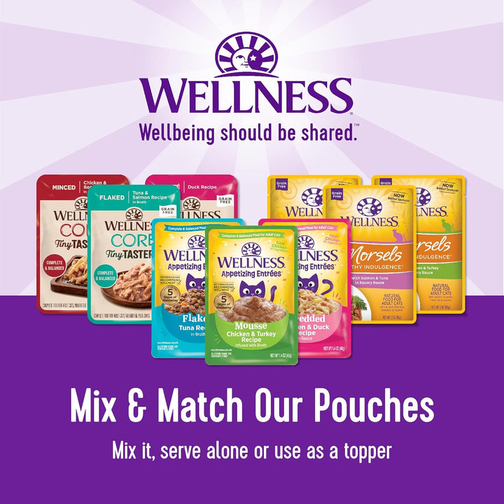 CORE Tiny Tasters Pate Adult Wet Cat Food, Natural, Protein-Rich, Grain Free, 1.75 Ounce Pouch, 12 Pack (Chicken)
