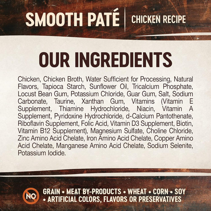 CORE Tiny Tasters Pate Adult Wet Cat Food, Natural, Protein-Rich, Grain Free, 1.75 Ounce Pouch, 12 Pack (Chicken)