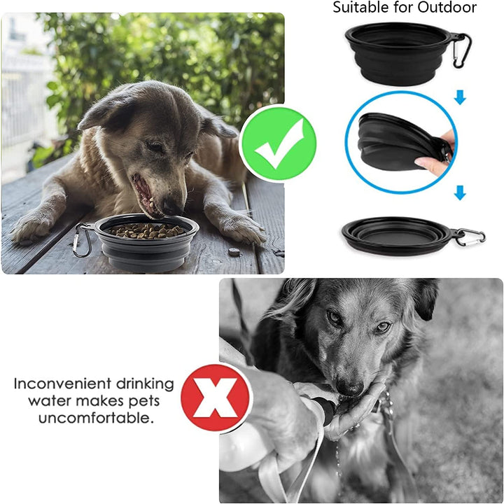 Dog Seat Belt, 2-In-1 Headrest Restraint Dog Car Seatbelt Pet Car Safety Seat Belt Clip Buckle Tether for Large Medium Small Dogs with Dog Bowl
