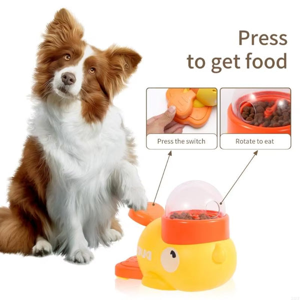 Cartoon Duck Pet Slow Feeder for Cats Dog Feeding Tool Treats Feeder Enrichment Dispenser Pet Feeding Supply