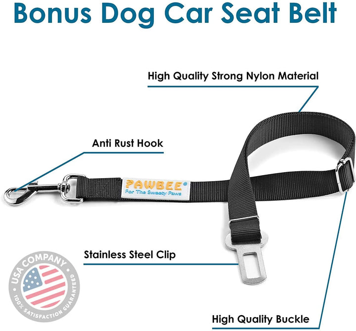 Dog Car Seat Cover, Nonslip, Scratchproof & Waterproof