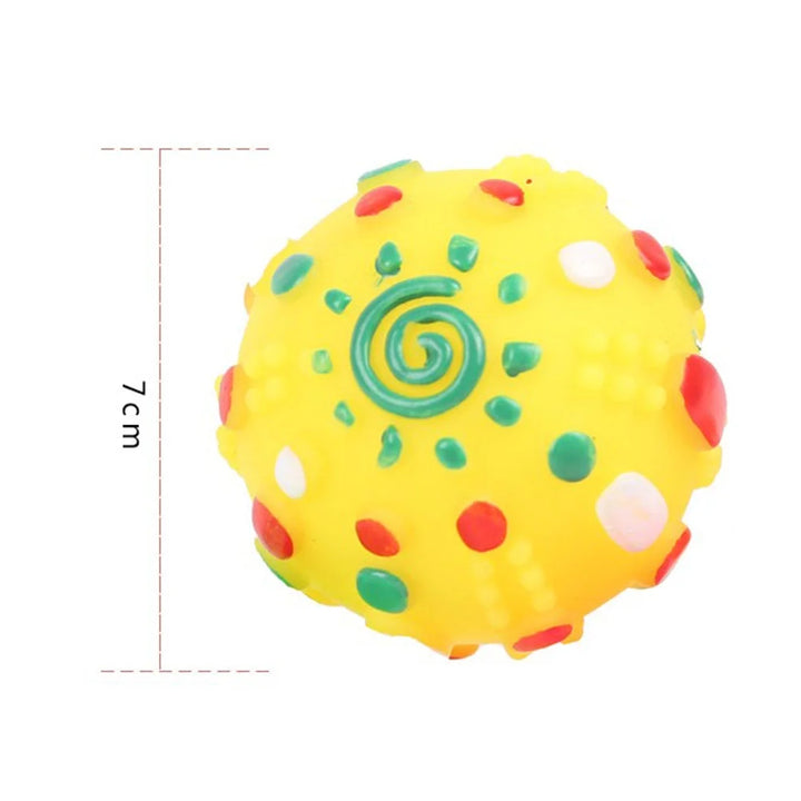 Ball Squeaky Dog Pet Toys Puppy Teething Sound Chewing Cat Chew Playing Kong Molar
