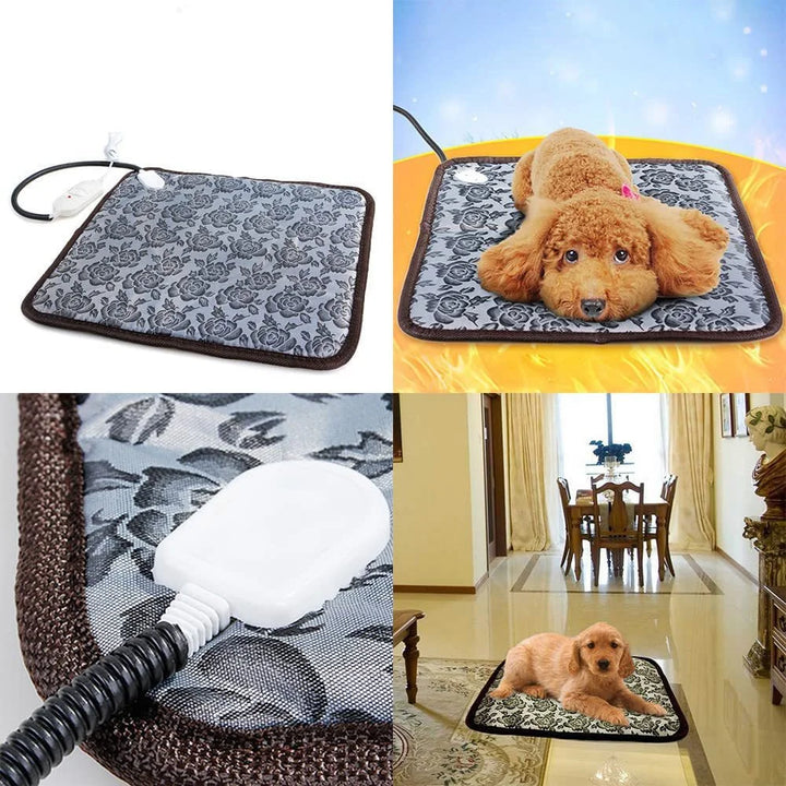 Adjustable Heating Pad for Cat Dog Pets Electric Heating Mat Warmer Bed