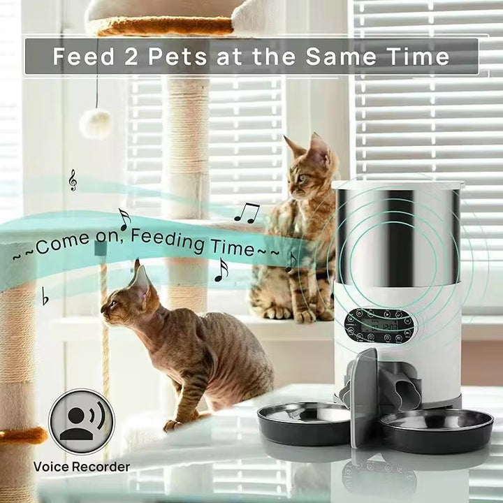 Tuya Smart APP Pet Feeder Cat and Dog Food Automatic Dispenser Suitable for Small and Medium-Sized Cats and Dogs Remote Feeding