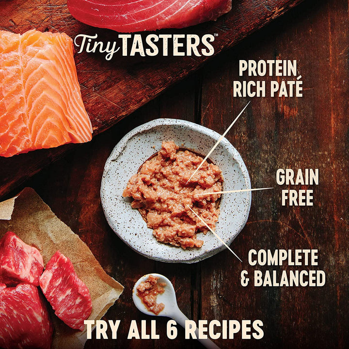CORE Tiny Tasters Pate Adult Wet Cat Food, Natural, Protein-Rich, Grain Free, 1.75 Ounce Pouch, 12 Pack (Chicken)