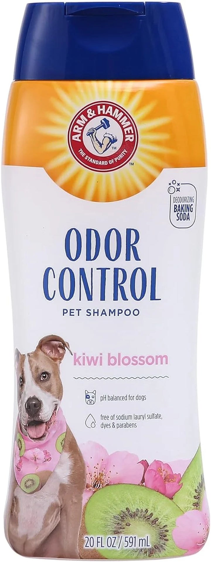 Revitalize Your Pup: 3-Pack Dog Deodorizing Shampoo with Baking Soda & Kiwi Blossom - 20 Oz Each