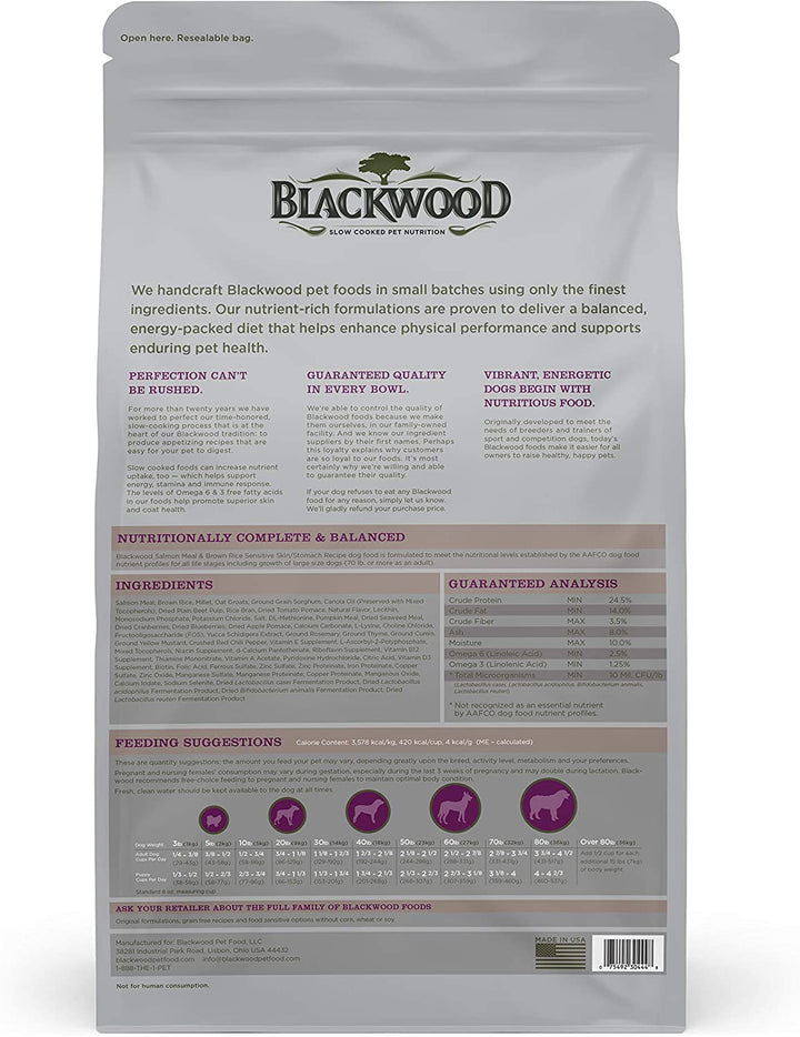 Special Diet All Life Stages Dry Dog Food, 15Lb., Salmon Meal & Brown Rice Recipe, Sensitive Skin and Stomach, Grain Free Dog Food
