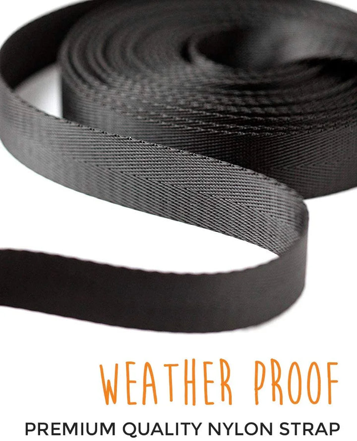 Long Dog Leash, Pet Leash, for off Leash Recall Training Quality Nylon Tie Out Includes a Buckled Padded Handle for Yard Camping and Training, Puppy Leash, 15Ft
