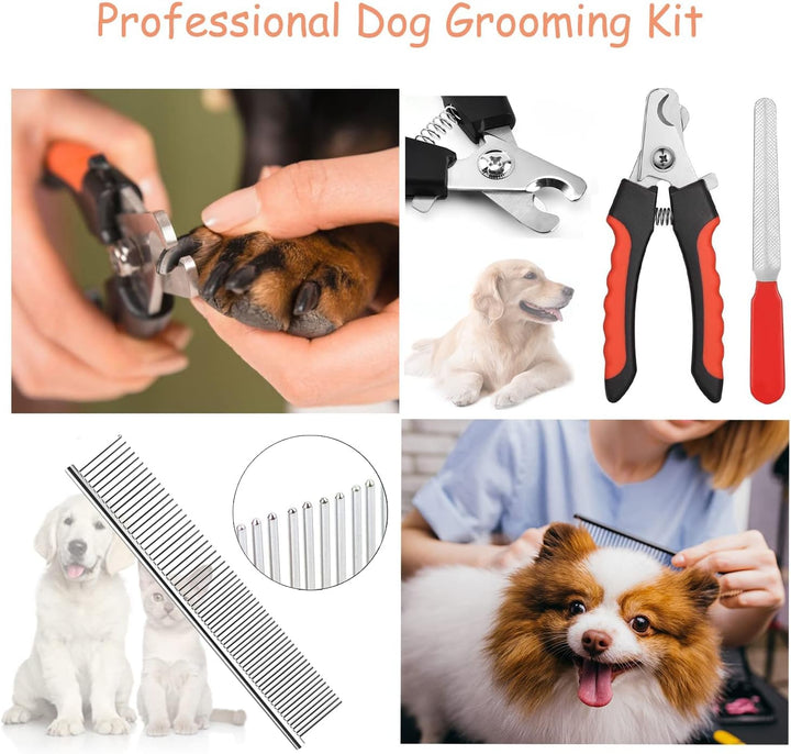 Pet Grooming Hammock Harness - Breathable & Comfortable Dog Hammock Restraint Bag, Professional Pet Groomers Helper - with Nail Trimmer/Comb for Bathing,Shaving,Nail Trimming & Ear Care