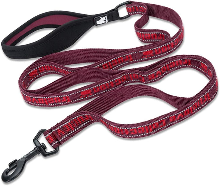 Multi Handle Dog Leash, Training Lead. Wine, Medium