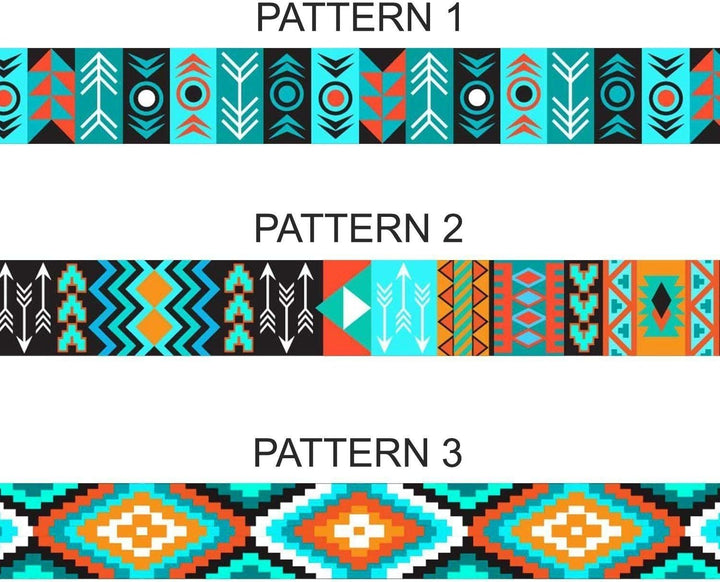 Nylon Dog Leash 5Ft Tribal Pattern Durable Walking Pet Leashes for Dogs Small Medium Large Puppy (Pattern 3, S)