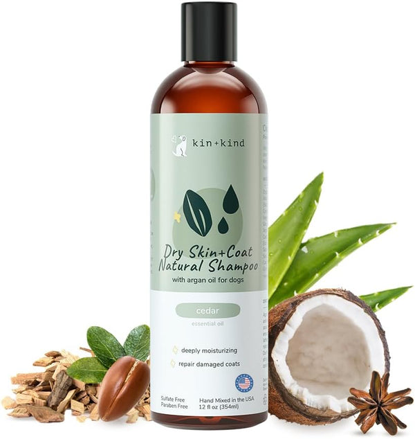Ultimate Dog Shampoo for Dry, Itchy Skin - Natural Relief with Olive Oil & Coconut Oil - Made in the USA - Perfect for Grooming & Puppy Care (12 Fl Oz)