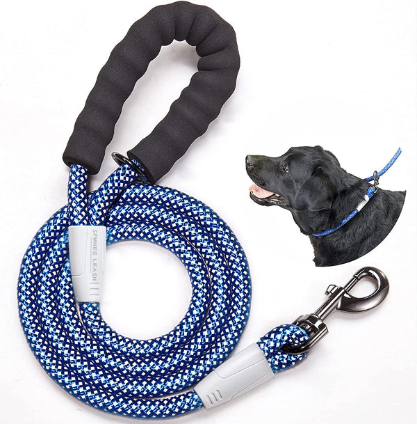 5FT Dog Leashes,High Reflective Heavy Duty Dog Leash，Nylon Dog Training Leash，Padded Handle Pet Leash，Walking Dog Rope Leash for Medium and Large Dogs