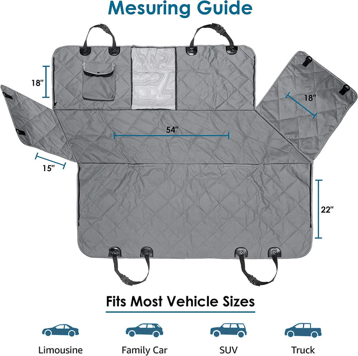 Dog Car Seat Cover, Nonslip, Scratchproof & Waterproof