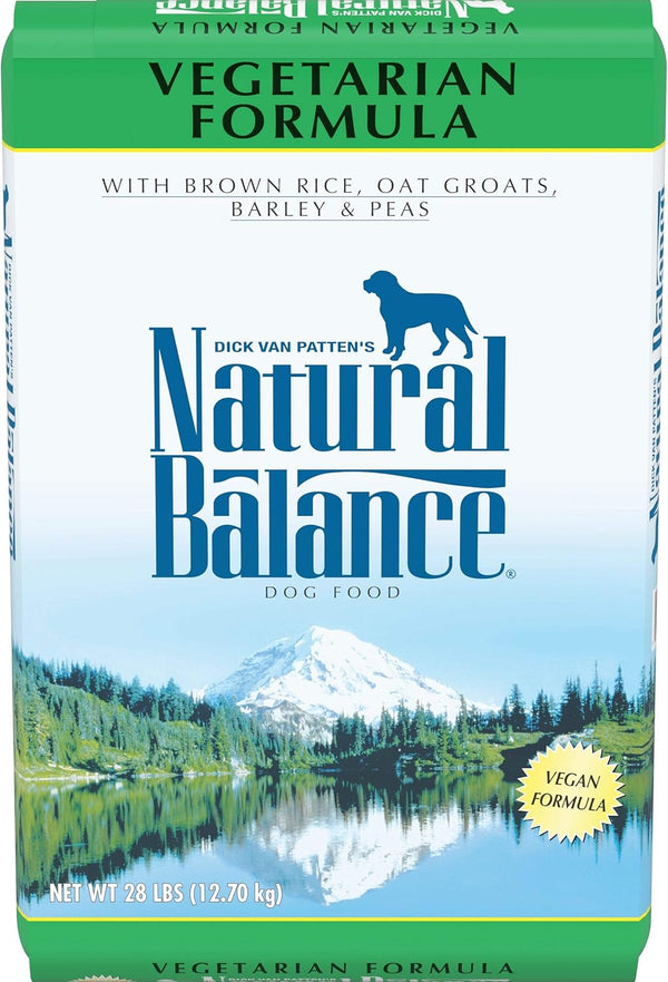 Limited Ingredient Diets Vegetarian Brown Rice, Oat Groats, Barley & Peas | Adult Dry Dog Food |Vegan | 28-Lb. Bag
