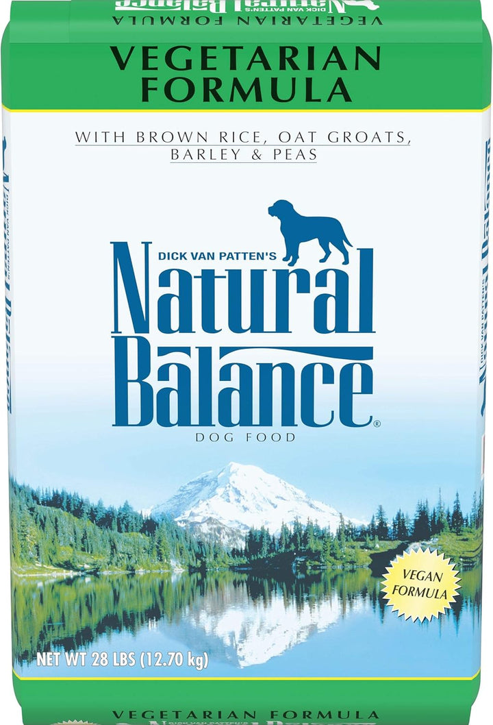 Limited Ingredient Diets Vegetarian Brown Rice, Oat Groats, Barley & Peas | Adult Dry Dog Food |Vegan | 28-Lb. Bag