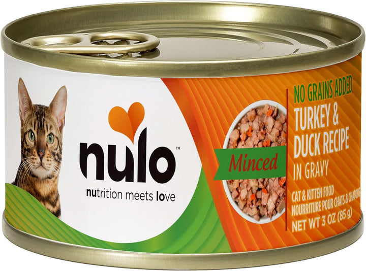 Turkey & Duck Minced Wet Canned Cat Food, 3 Ounce (Pack of 24)