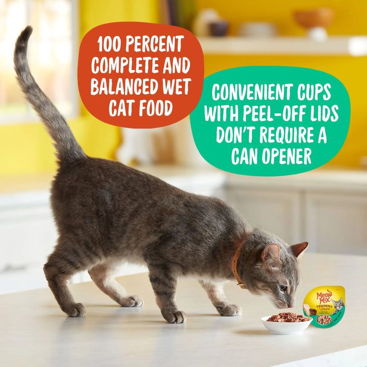 Tenders in Sauce Wet Cat Food with Real Chicken & Liver, 2.75 Oz. Cups, 12 Pack (Packaging and Formulation Updates Underway)