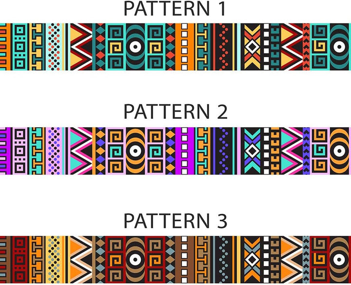 Tribal Dog Collar Aztec Pattern Adjustable Nylon Pet Collars for Small Medium Large Dogs Puppy (Pattern 3, Neck Fit 18"-26")