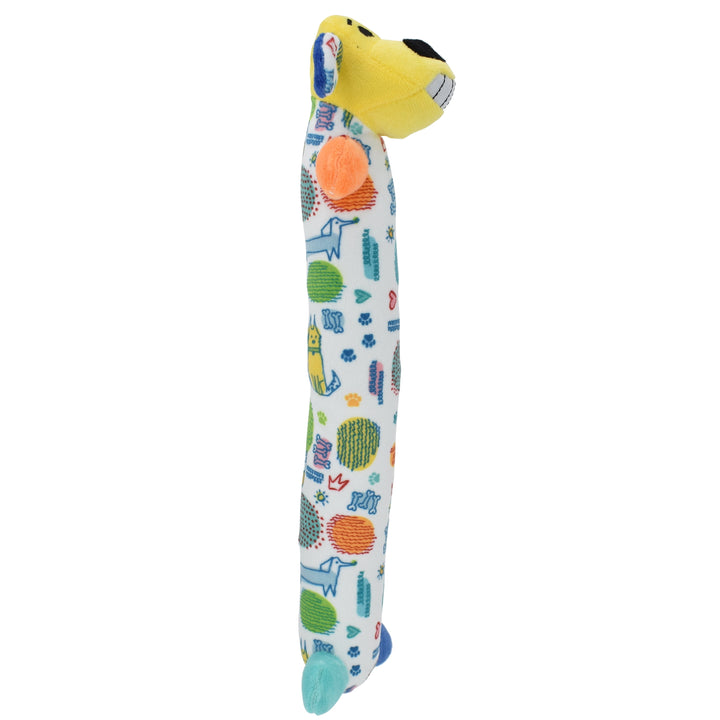 (2 Pack)  Plush Smiling Dog Toy, Medium Size, Squeaker