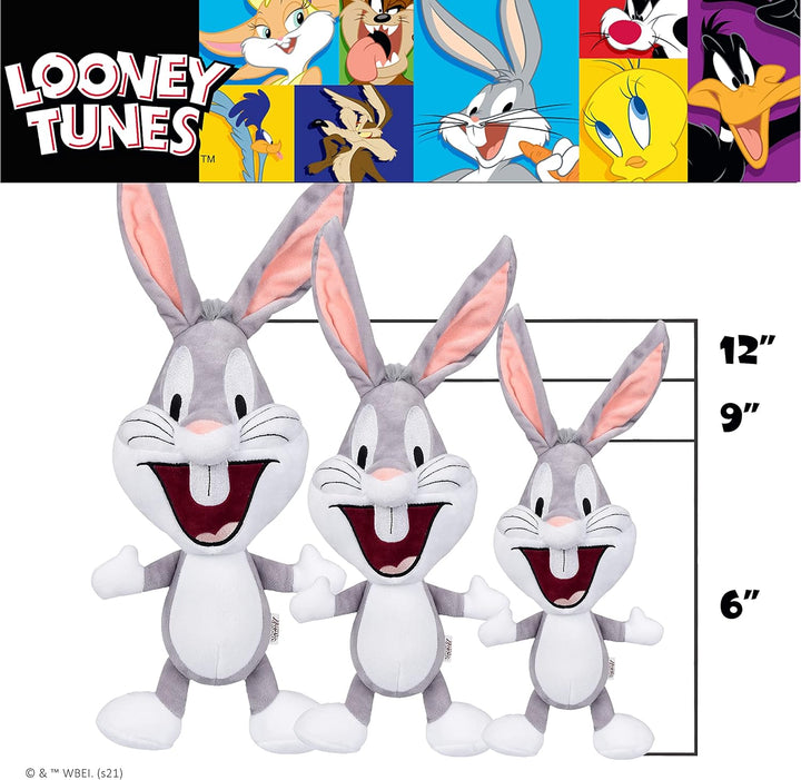 Warner Brothers Bugs Bunny Big Head Plush Dog Toy | Stuffed Animal for Dogs, Small Squeaky Dog Chew Toy |Small 6-Inch Dog Toy for All Dogs
