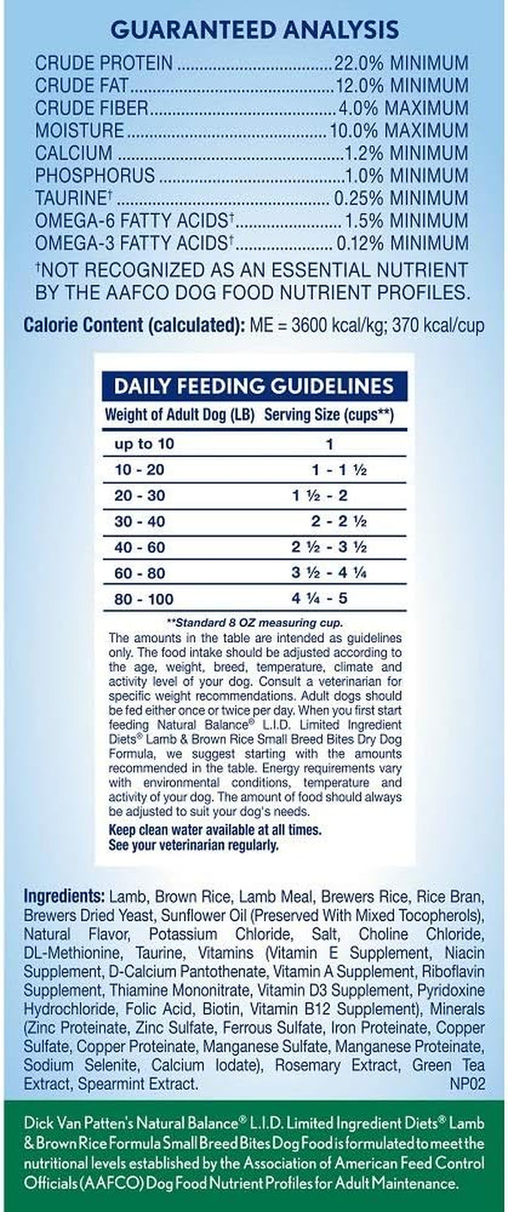 Limited Ingredient Small-Breed Adult Dry Dog Food with Healthy Grains, Lamb & Brown Rice Recipe, 4 Pound (Pack of 1)