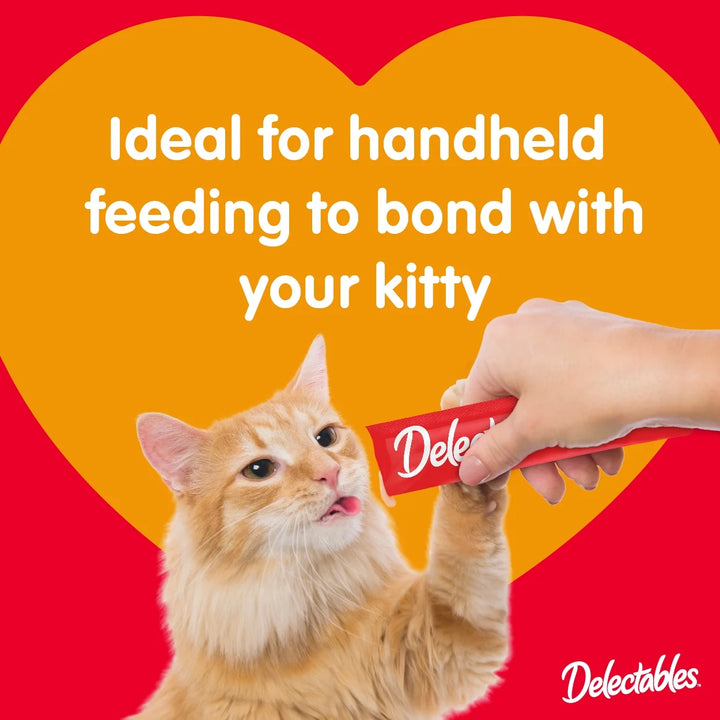 Hartz  Squeeze up Lickable Wet Cat Treats, Chicken Flavor, 2Oz. Bag (4 Pack)