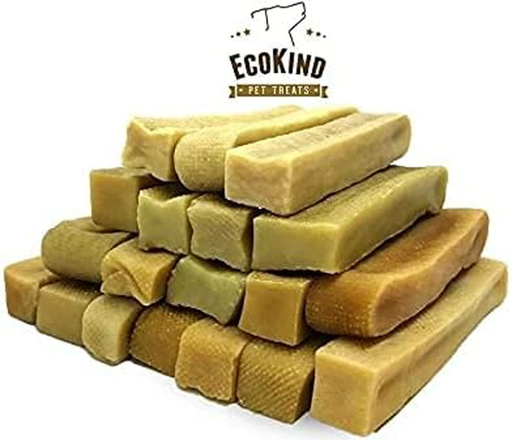 Ecokind Premium Gold Yak Cheese Himalayan Dog Chews, Dog Treats Large Breed, All Natural, High Protein, for Aggressive Chewers, Large - 18+ Chews