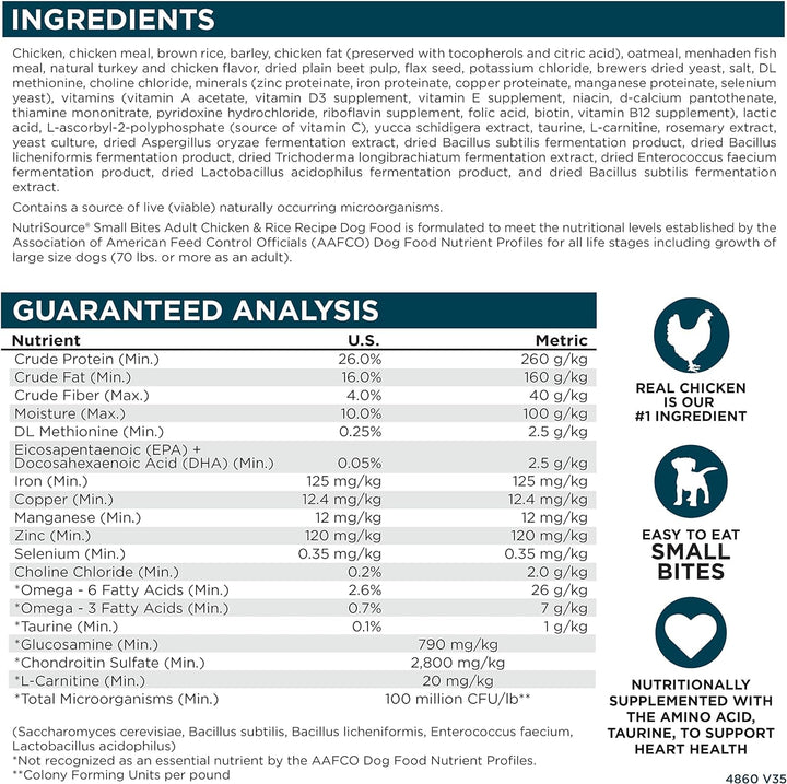 Nutrisource Adult Chicken & Rice Dog Food