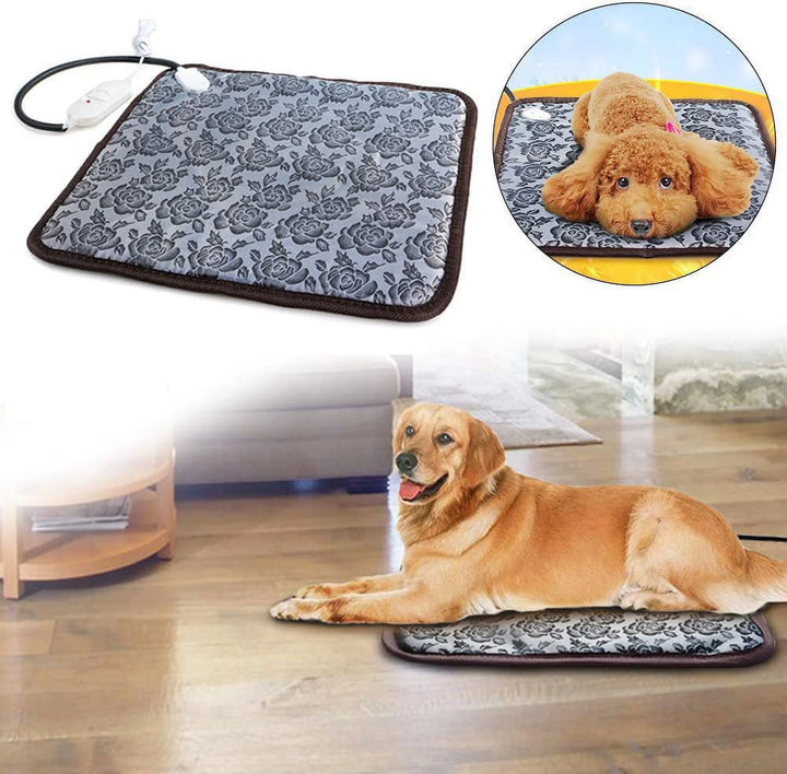 Adjustable Heating Pad for Cat Dog Pets Electric Heating Mat Warmer Bed