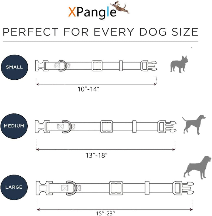 Unique Designer Soft Dog Collar Lattice, Durable Adjustable Pet Collars Plastic Buckles for Small Medium Large Dogs Outdoor (Blue, S(10-14In))