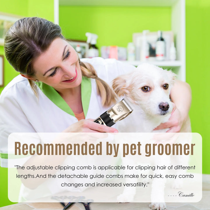 Dog Grooming Kit, Pet Foot Shaver, Low Noise Rechargeable Cordless Pet Hair Trimmer