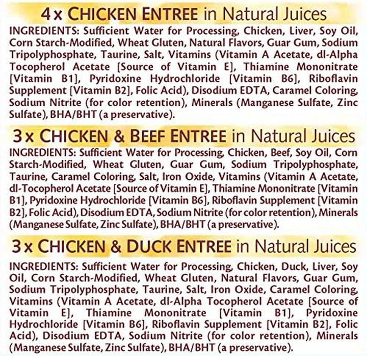 Purrfectly Chicken Variety Pack Wet Cat Food 3 Ounces (10 Count)