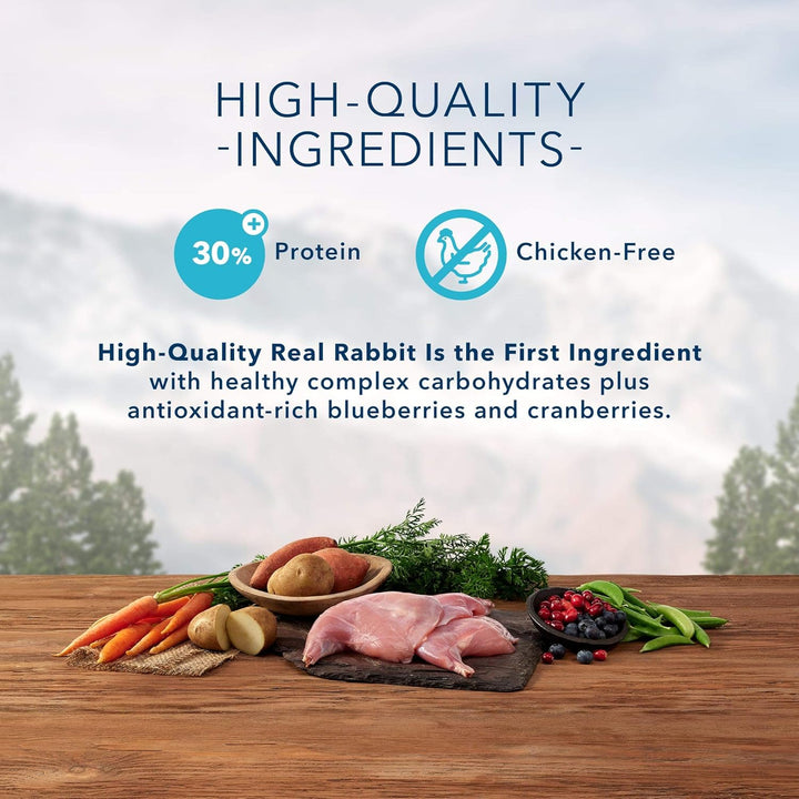 Wilderness Rocky Mountain Recipe High Protein, Natural Adult Dry Cat Food, Rabbit 10-Lb