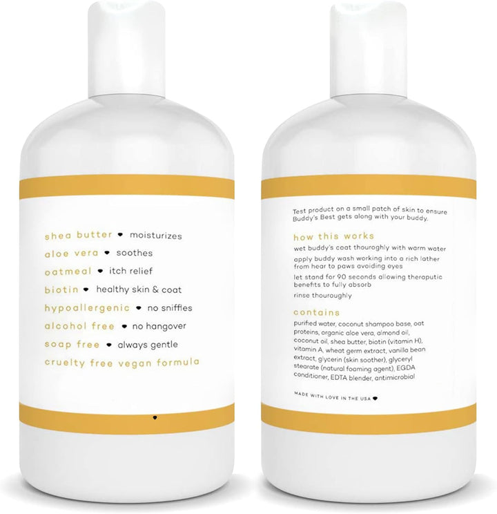 Revitalize Your Pup with Our Ripe Melon Scented Dog Shampoo & Conditioner - Perfect for Smelly Dogs with Dry, Sensitive Skin - 16oz Moisturizing Wash