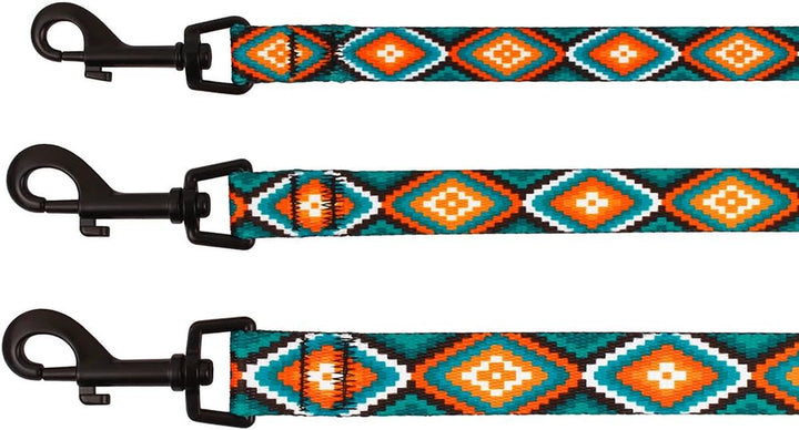 Nylon Dog Leash 5Ft Tribal Pattern Durable Walking Pet Leashes for Dogs Small Medium Large Puppy (Pattern 3, S)
