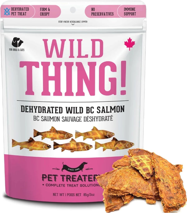 Wild Salmon Treats for Dogs & Cats (3 Oz, Pack of 1)
