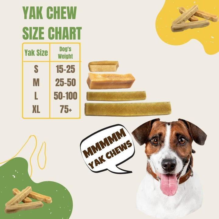 Ecokind Premium Gold Yak Cheese Himalayan Dog Chews, Dog Treats Large Breed, All Natural, High Protein, for Aggressive Chewers, Large - 18+ Chews