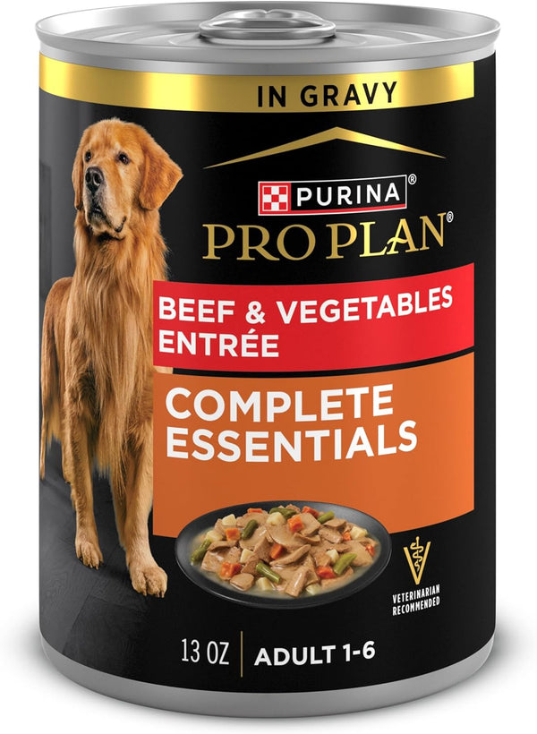 Complete Essentials, Beef and Vegetables Entree in Wet Dog Food Gravy
