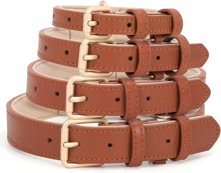 Leather Dog Collar for Small Medium Large Dog
