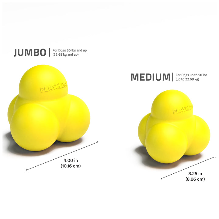 Squeaky Bounce Ball | Engaging All-Natural Chicken Scented Dog Toy | Jumbo Size for Dogs 50Lb and Up