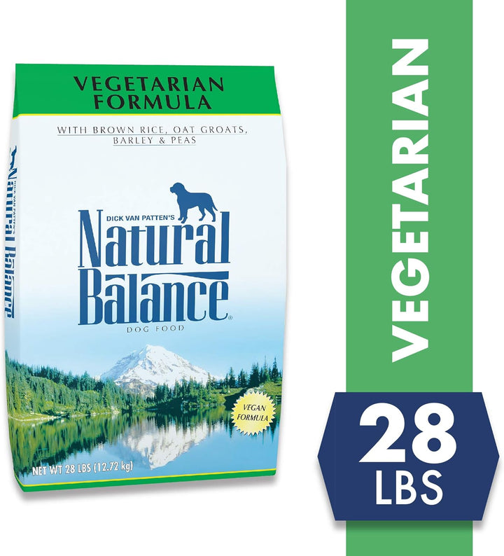 Limited Ingredient Diets Vegetarian Brown Rice, Oat Groats, Barley & Peas | Adult Dry Dog Food |Vegan | 28-Lb. Bag