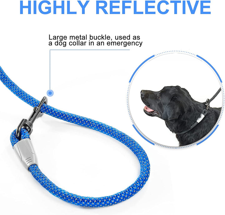 5FT Dog Leashes,High Reflective Heavy Duty Dog Leash，Nylon Dog Training Leash，Padded Handle Pet Leash，Walking Dog Rope Leash for Medium and Large Dogs