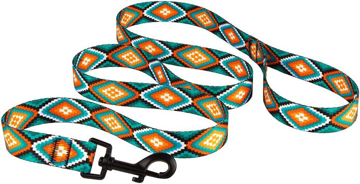 Nylon Dog Leash 5Ft Tribal Pattern Durable Walking Pet Leashes for Dogs Small Medium Large Puppy (Pattern 3, S)