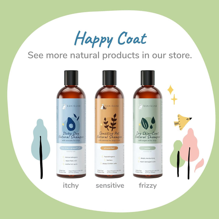 Ultimate Dog Shampoo for Dry, Itchy Skin - Natural Relief with Olive Oil & Coconut Oil - Made in the USA - Perfect for Grooming & Puppy Care (12 Fl Oz)